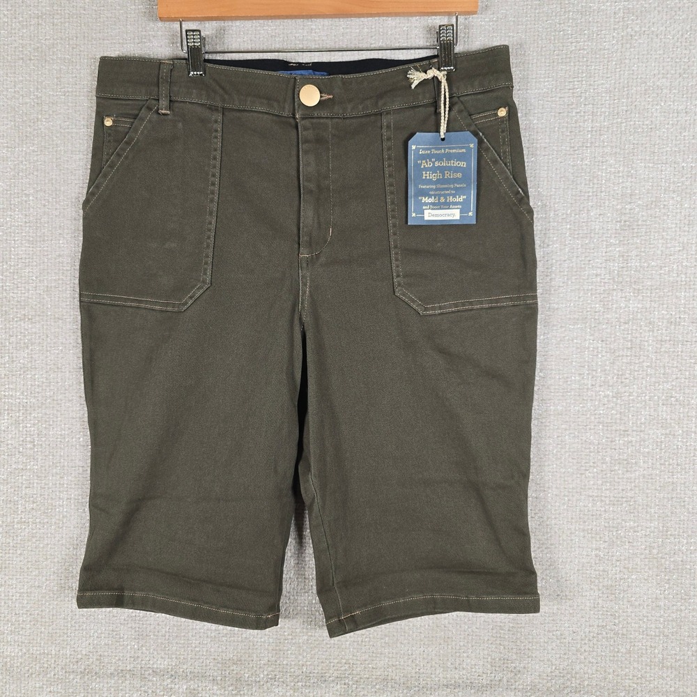 Democracy Ab solution High Rise Olive Green Shorts BP81203YDM 16P